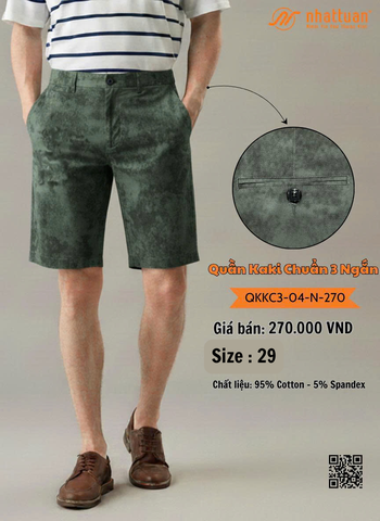 Quần Kaki Chuẩn 3-04 Ngắn 270