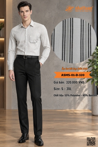 Áo Sơ Mi Sọc Dài 320. - 1