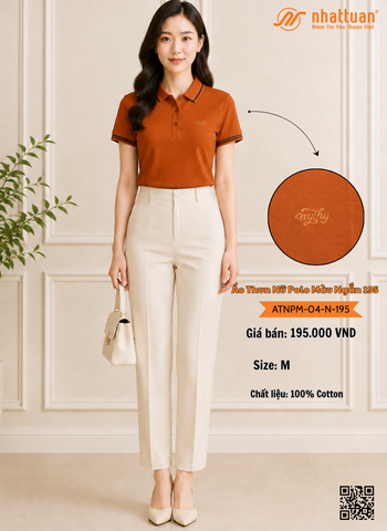 Áo Thun Nữ Polo Màu Ngắn 195.