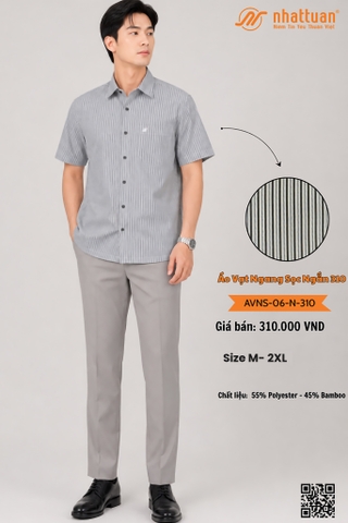 Áo Vạt Ngang Sọc Ngắn 310