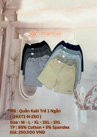 QUẦN KAKI TRẺ 1 NGẮN