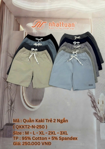 QUẦN KAKI TRẺ 2 NGẮN