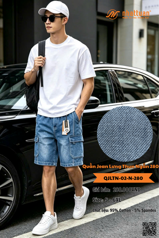 Quần Jean Lưng Thun Ngắn 280