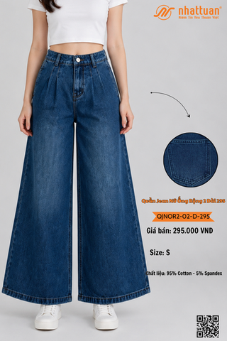 Quần Jean Nữ Ống Rộng 2-02 Dài 295