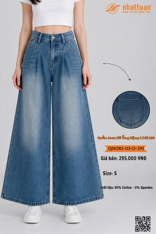 Quần Jean Nữ Ống Rộng 2-03 Dài 295