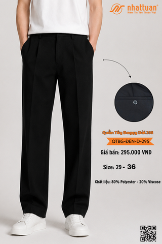 Quần Tây Baggy Đen Dài 295.