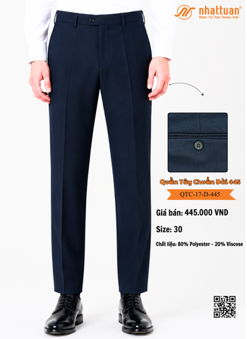 Quần Tây Chuẩn 17 Dài 445