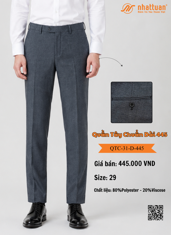 Quần Tây Chuẩn 31 Dài 445
