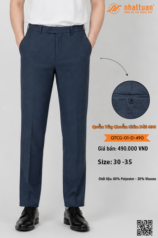 Quần Tây Chuẩn Giãn Dài 490 Lẻ
