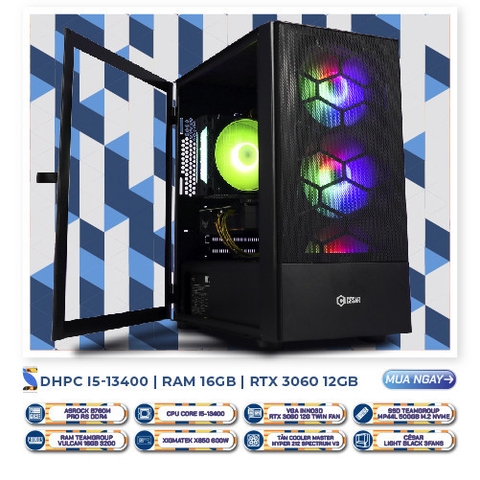 DHPC RENDER I5-13400 | RTX 3060 12GB | SSD 500GB | RAM 16GB