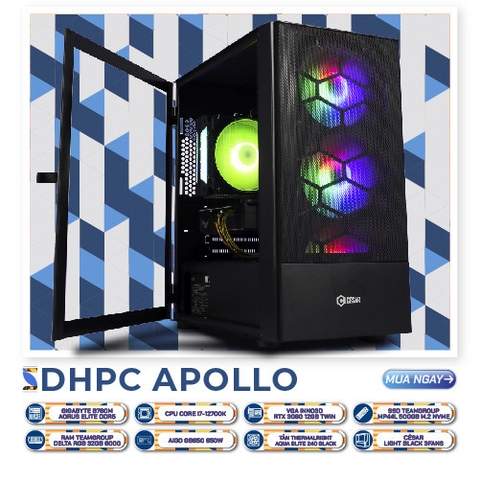 DHPC APOLLO i7 - 12700K | RTX 3060 12GB | SSD 500GB | RAM 32GB DDR5