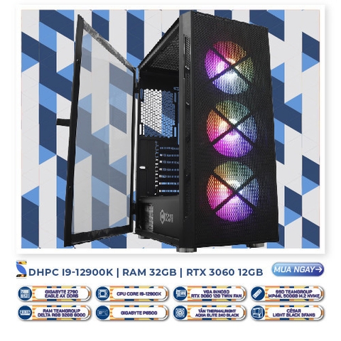 DHPC RENDER I9 - 12900K | RTX 3060 12GB | SSD 500GB | RAM 32GB