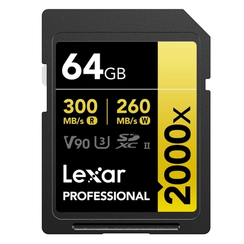 Thẻ nhớ SDXC Lexar Professional Gold 2000x UHS-II V90