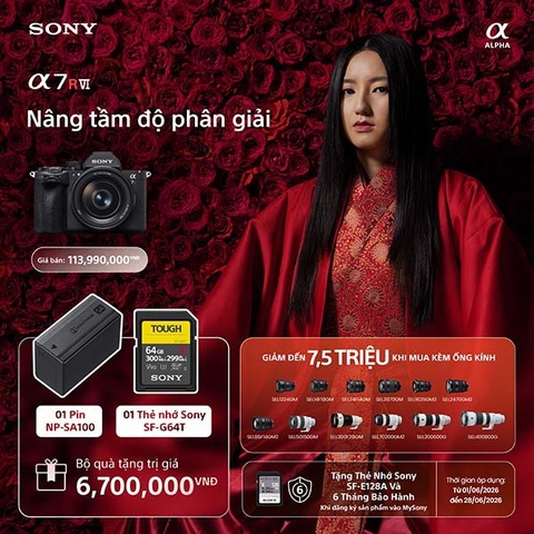 Máy ảnh Sony Alpha A7R VI - Hàng chính hãng