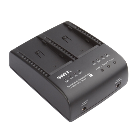 Swit S-3602F 2-ch SONY NP-F Charger and Adaptor