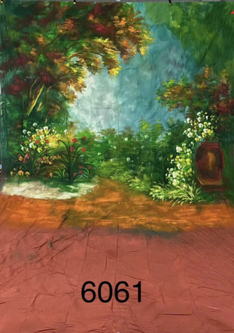 Phông vải vẽ hoa Y6061
