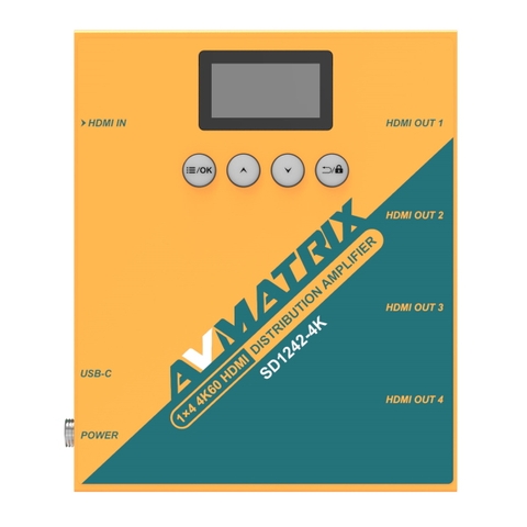 Bộ Chia HDMI AVMATRIX SD1242-4K 4K@60Hz - Hàng chính hãng