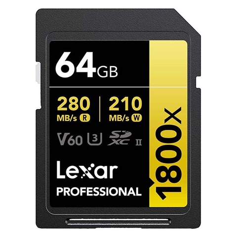 Thẻ Nhớ SDXC Lexar Professional 1800x UHS-II V60 Series