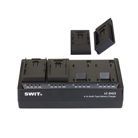 Swit LC-D421 4-ch Multi-type DV Charger