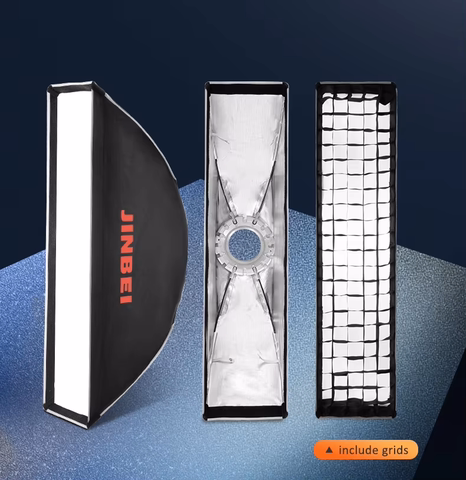 Softbox Jinbei KE 25 x100cm thao tác nhanh