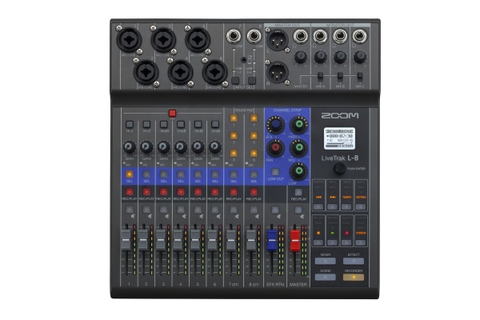 Bàn trộn âm thanh Zoom LiveTrak L-8 - Digital mixer recorder