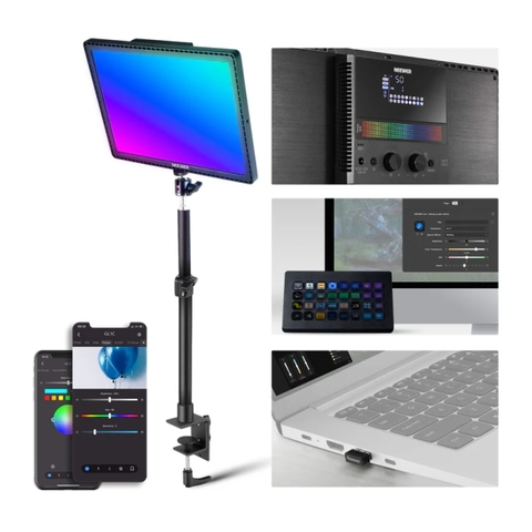Đèn LED bảng Neewer GL1C RGBWW 48W - Chuyên cho livestream