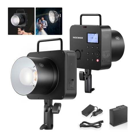 Đèn flash studio Neewer Q4 400Ws - Hàng chính hãng