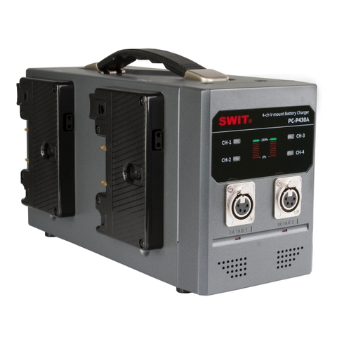 Bộ sạc SWIT PC-P430A 4 kênh dùng cho pin Gold Mount - Hàng chính hãng