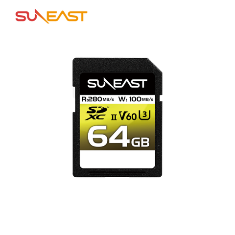 Thẻ Nhớ SDXC Suneast 64GB tốc độ 280MB/s UHS-II V60 U3