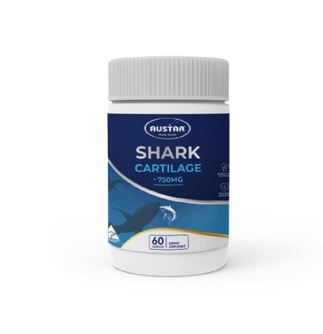 Viên Uống Sụn Vi Cá Mập Austar Shark Cartilage 750mg -  Giúp Hỗ Trợ Sức Khỏe Xương Khớp
