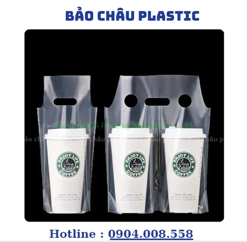 Túi chữ T đựng trà sữa