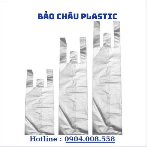 Túi nilon 2 quai đựng cốc nước mía, trà sữa, cốc cháo màu trắng dai (1 cốc, 2 cốc, 3 cốc) - Màu ngẫu nhiên