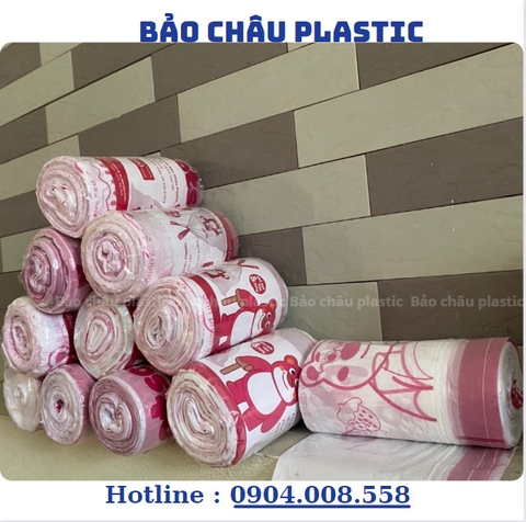 Túi rác có dây rút tự hủy sinh học siêu dày chắc chắn kích thước 45 x 50 cm