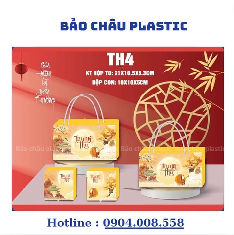 🌕 Vỏ Hộp Bánh Trung Thu 2024 Mẫu Mới - Hộp 2 bánh + Hộp 4 Bánh