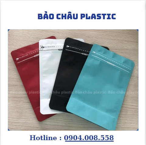Túi zipper 8 cạnh đáy bằng