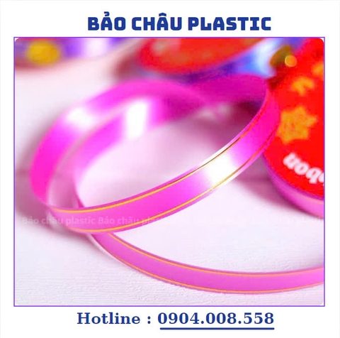 Dây Ruy Băng Nhựa Bản 1cm Buộc Đuôi Bóng Trang Trí Phòng Cưới,sự Kiện,...