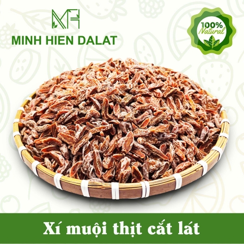 Xí muội không hạt cắt lát.