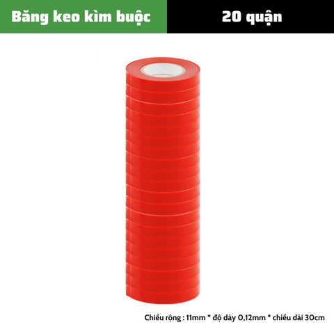 Lốc 20 cuộn dây buộc chanh dây Dương Ninh băng buộc cành, phụ kiện cho dụng cụ buộc cành tự động CD01