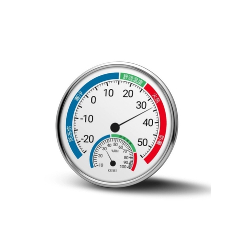 Nhiệt Kế Tròn Xanh – Ẩm Kế Cơ Học Hình Tròn Đo Nhiệt Độ & Độ Ẩm Chính Xác