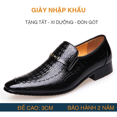 Giày Lười Công Sở Da Bò Cao Cấp G61