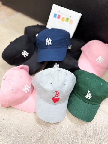MŨ MLB NY ĐEN / XANH LÁ / XANH ĐEN / HỒNG / B XÁM