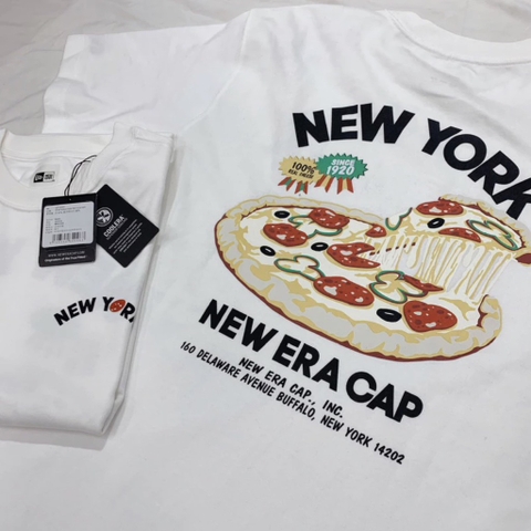 ÁO THUN NEW ERA HÌNH PIZZA - Trắng - 12715201