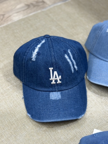 MŨ MLB XANH DENIM LA/NY/NY DENIM