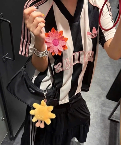 Áo adidas Originals Summer Glow Jersey Trắng Đen KC0672
