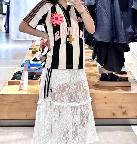 Áo adidas Originals Summer Glow Jersey Trắng Đen KC0672