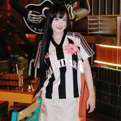 Áo adidas Originals Summer Glow Jersey Trắng Đen KC0672