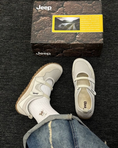 GIÀY JEEP QUAI TRẮNG XÁM P651W13129