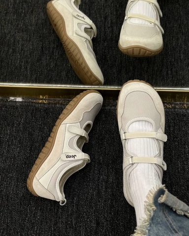 GIÀY JEEP QUAI TRẮNG XÁM P651W13129