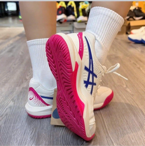 Giày PICK Asics Tennis Pickleball BE HỒNG TRẮNG 1042A237 105