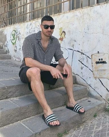 Dép BÁNH MÌ ĐEN TRẮNG ADIDAS ADILETTE 280647